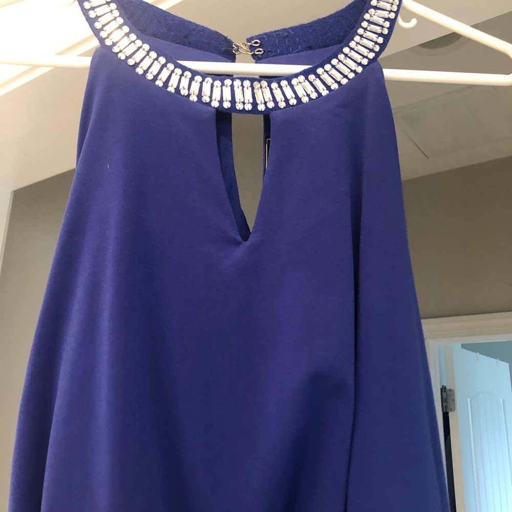 Long blue dress